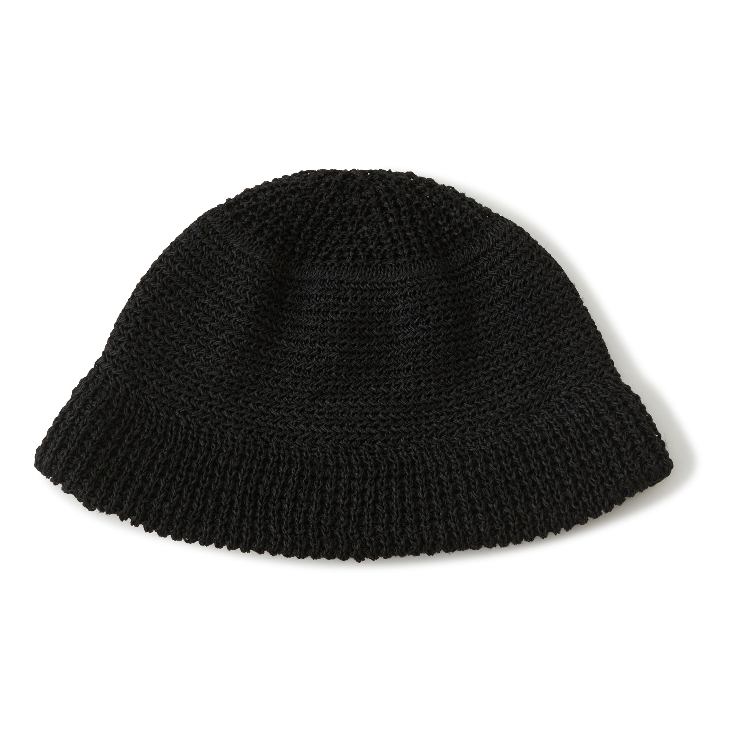 ★人気★【Reinsein】★Black flower bud knit bucket ha.t★ Puma cotton hat Skate Bucket PRM EU