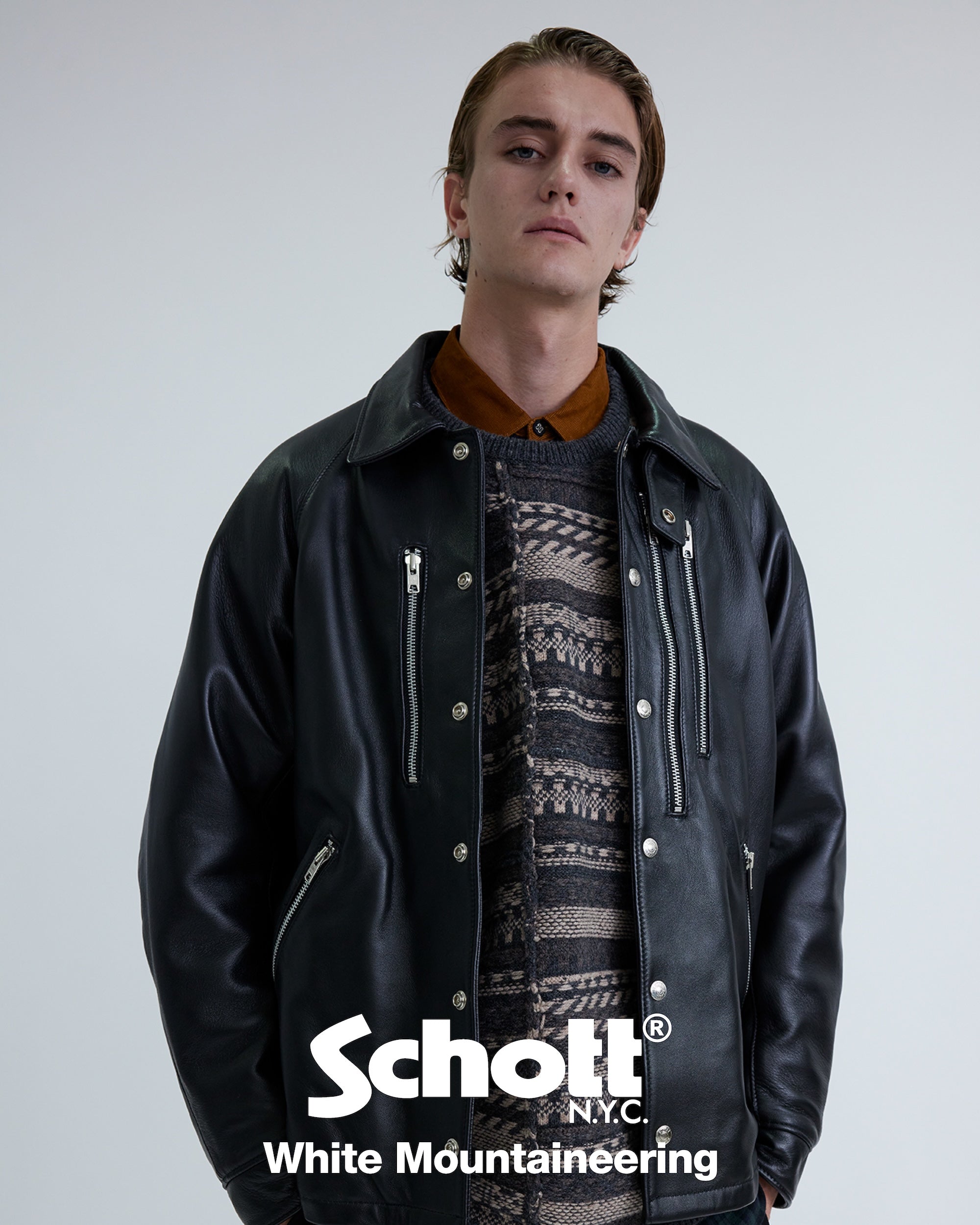 WHITE MOUNTAINEERING × Schott レザージャケット White Mountaineering × Schott – White Mountaineering OFFICIAL WEB