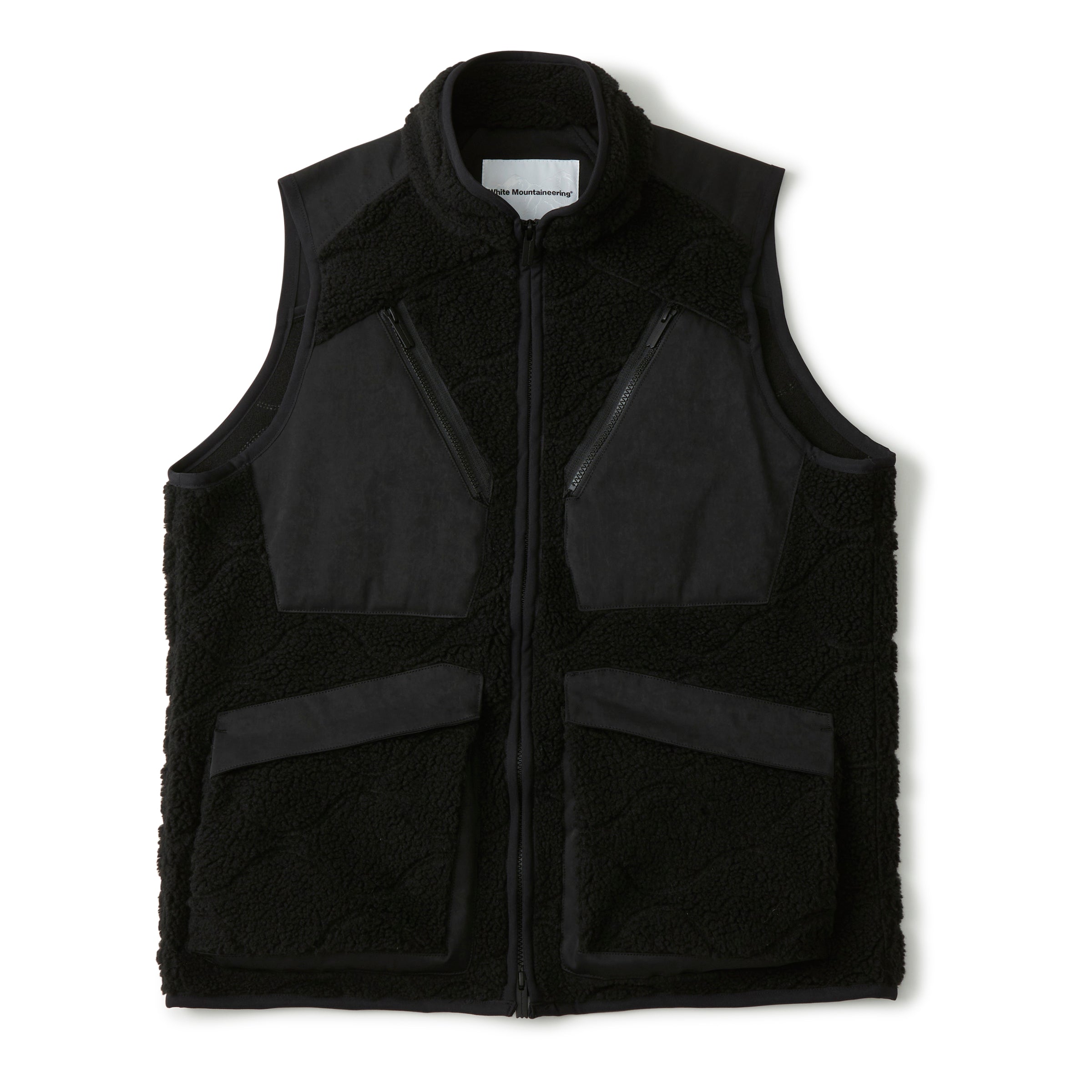トップス WHITE MOUNTAINEERING PATCHWORK BOA VEST WHITE MOUNTAINEERING Boa Fleece Vest – Chinatown Country Club