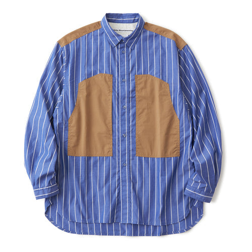 MID GUSSET SLEEVE STRIPE WORK SHIRT – White Mountaineering