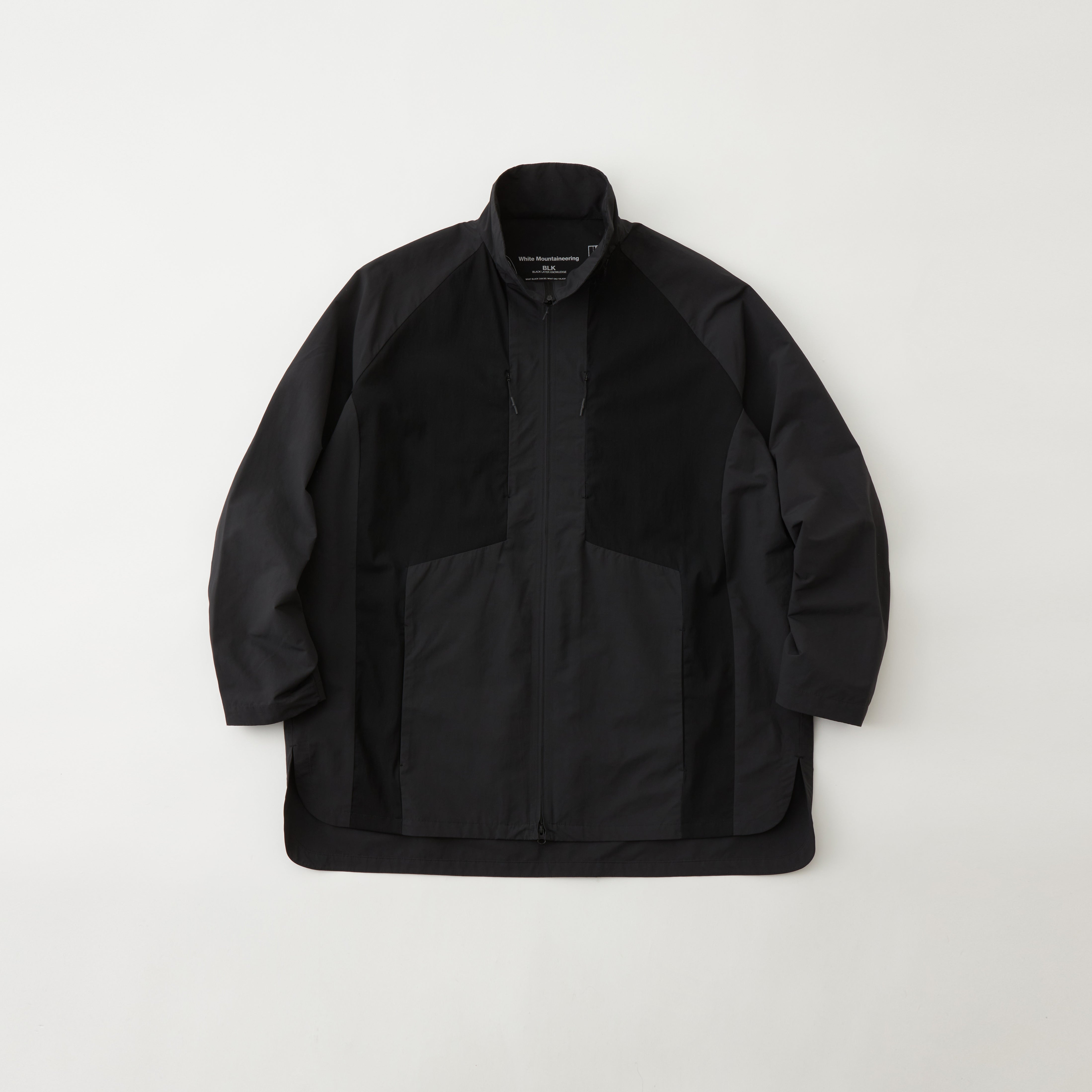 POLYESTER TAFFETA RAGLAN SLEEVE ZIP BLOUSON - White Mountaineering