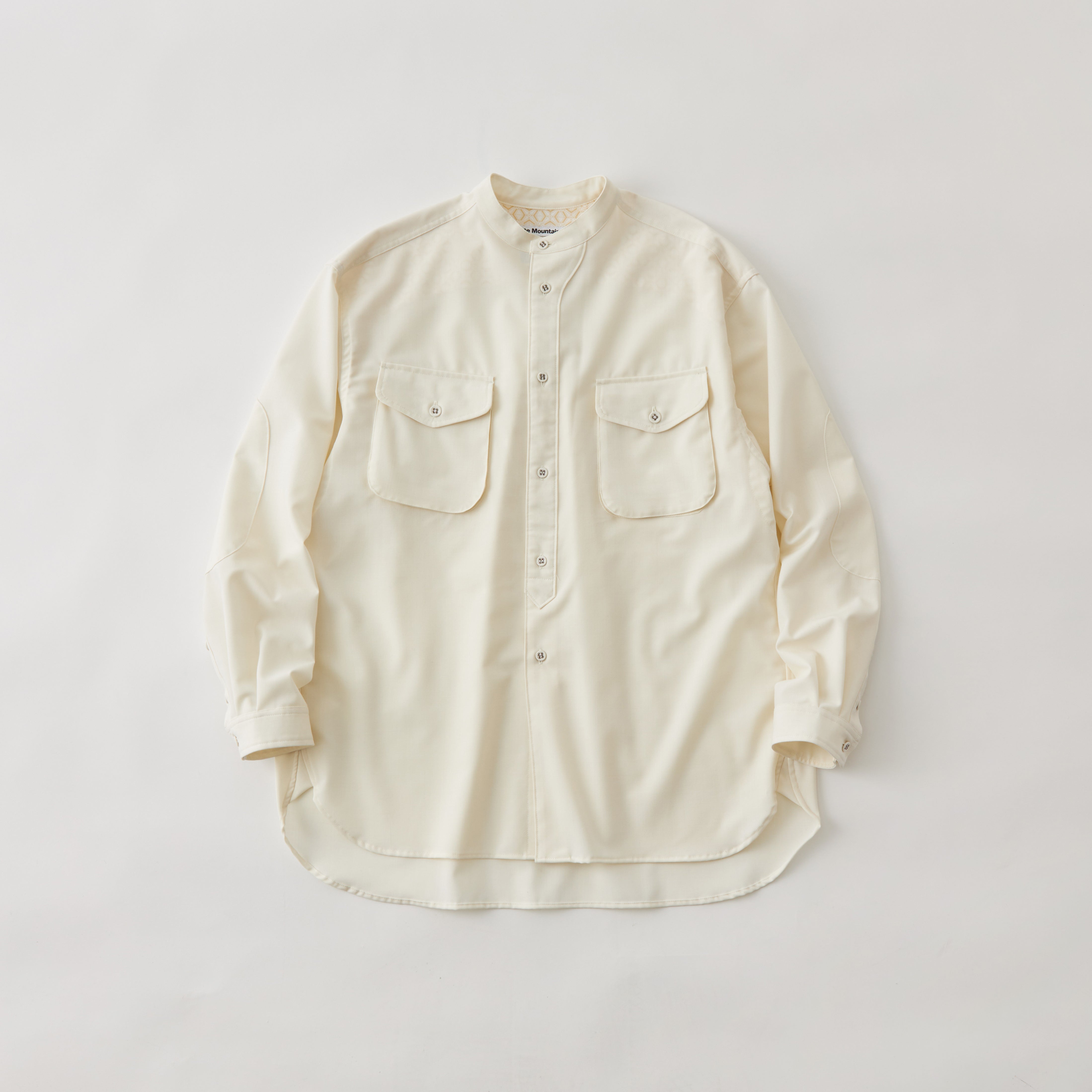 GUSSET SLEEVE ELBOW PATCH SHIRT White Mountaineering®︎ White