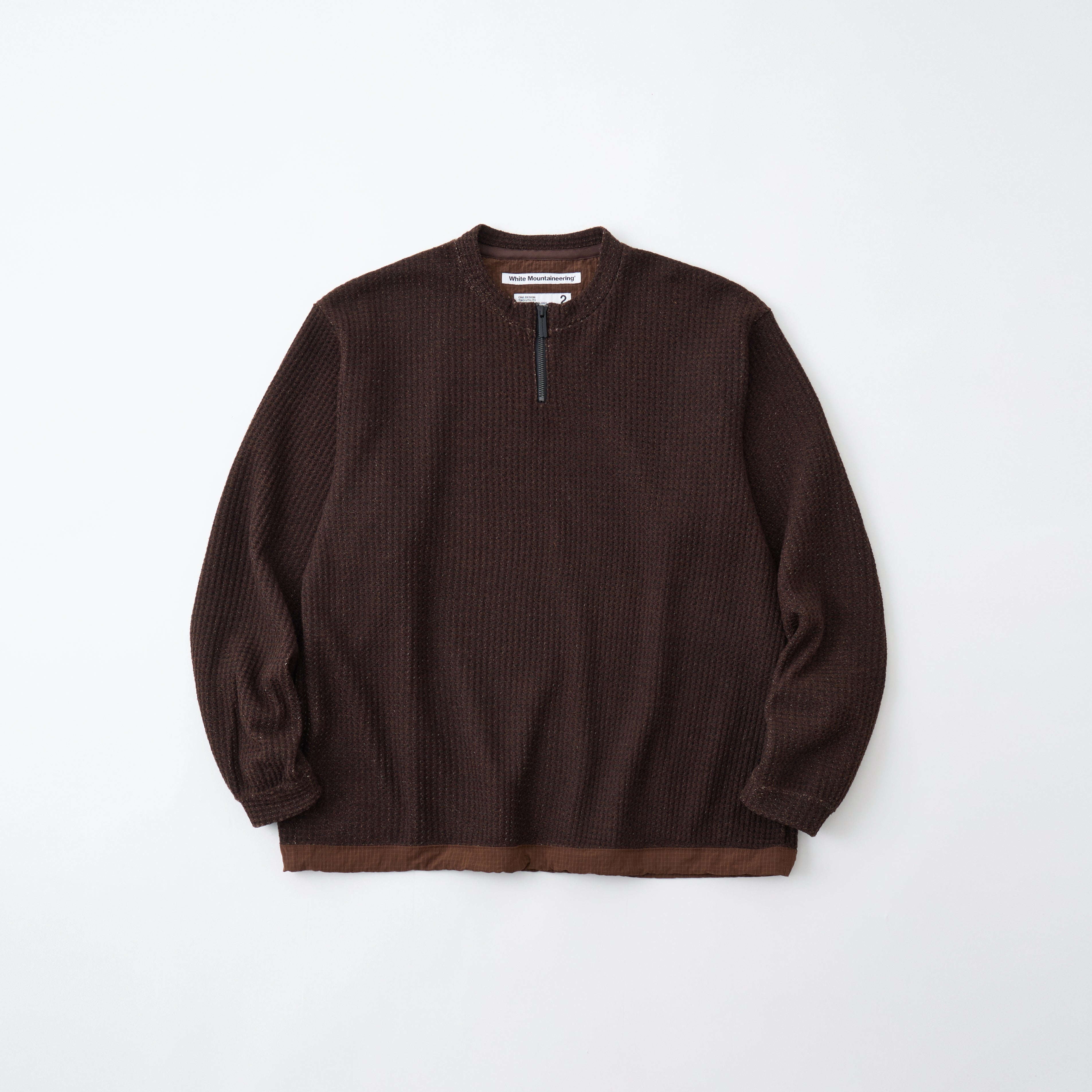 トップス White Mountaineering STRETCH PULLOVER  T White Mountaineering / ZIP PULLOVER (GRAY) - WM2471506