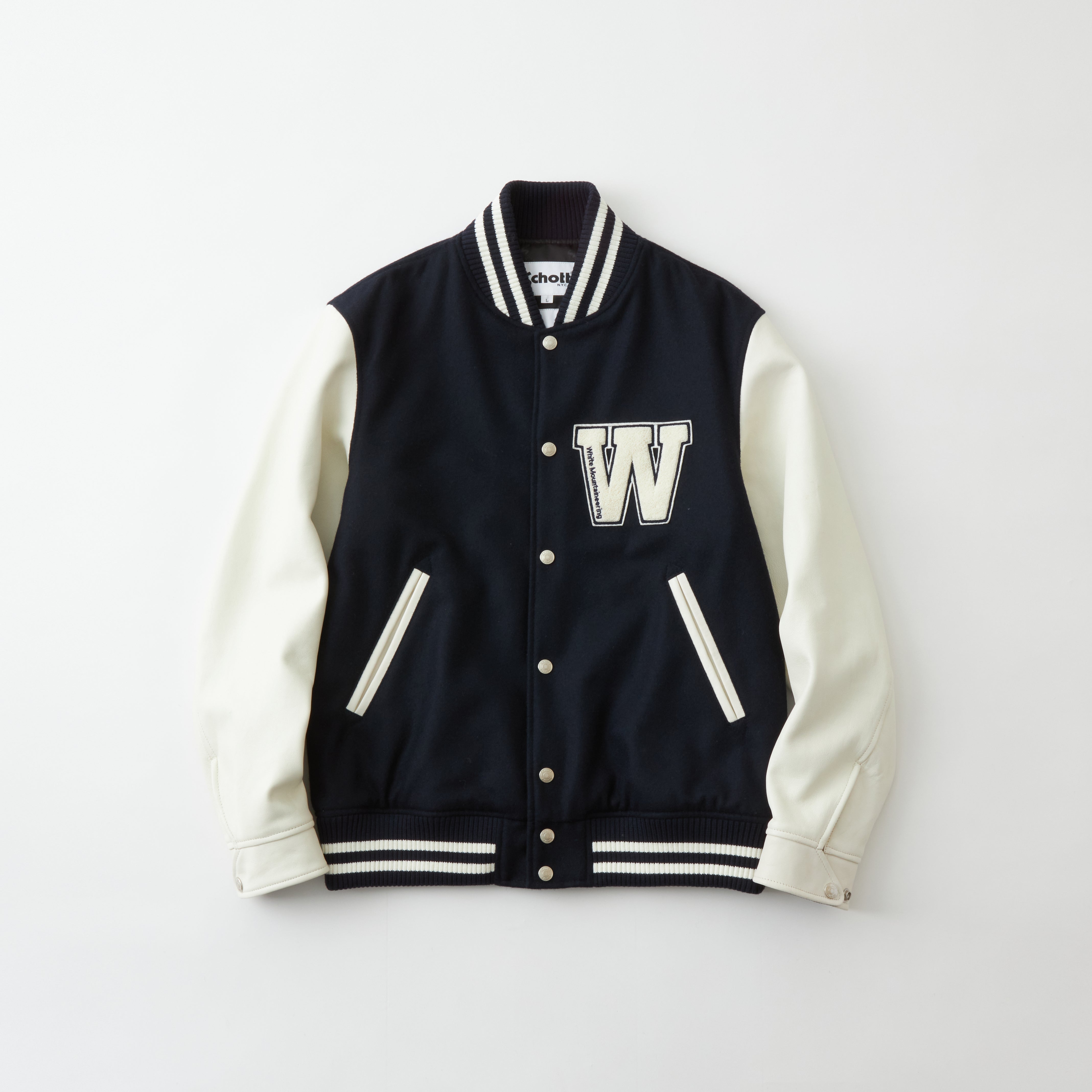 WM × Schott VARSITY JACKET - White Mountaineering®︎ – White 