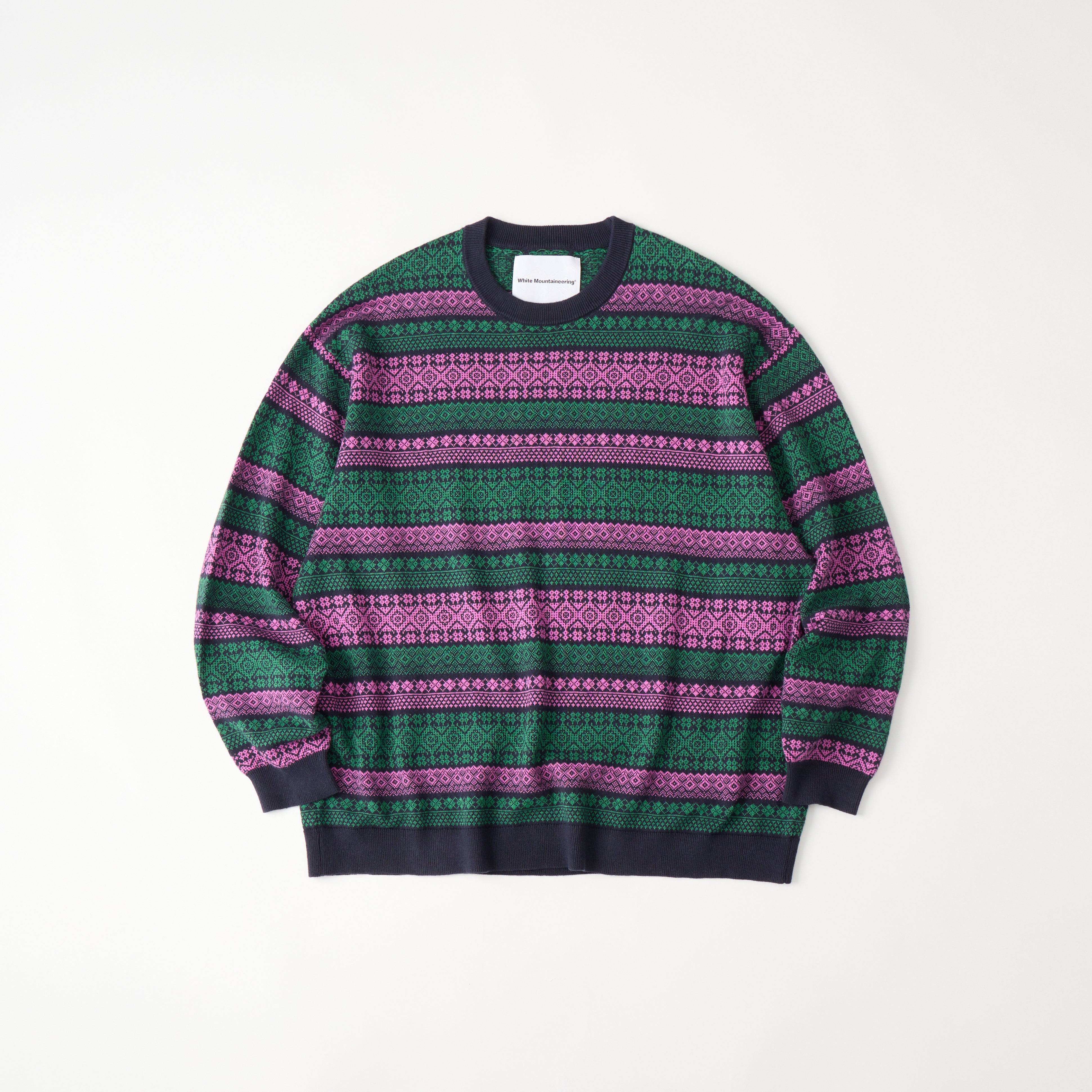 FAIR ISLE KNIT PULLOVER - White Mountaineering®︎ – White 