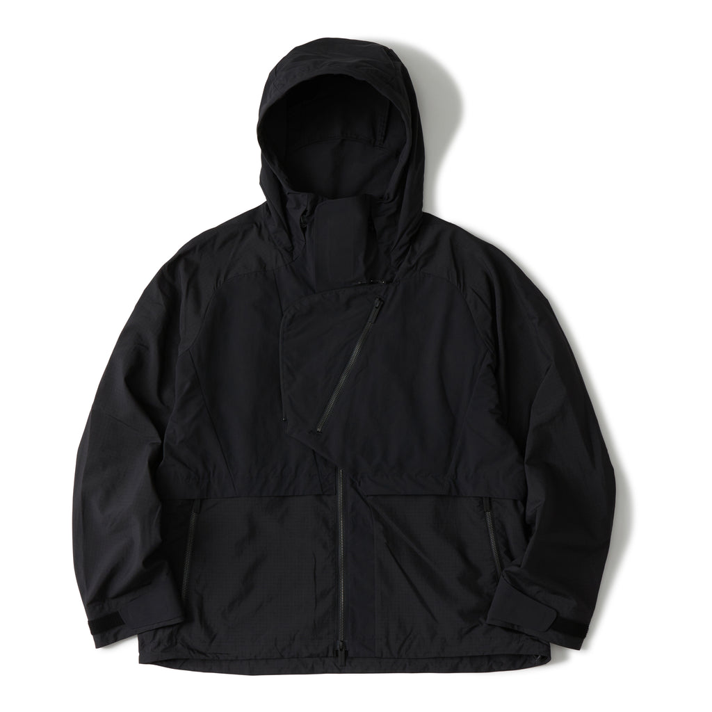AMOMENTO TAFFETA PADDED RAGLAN SHORTアウター POLYESTER TAFFETA ASYMMETRY SHORT JACKET – White Mountaineering