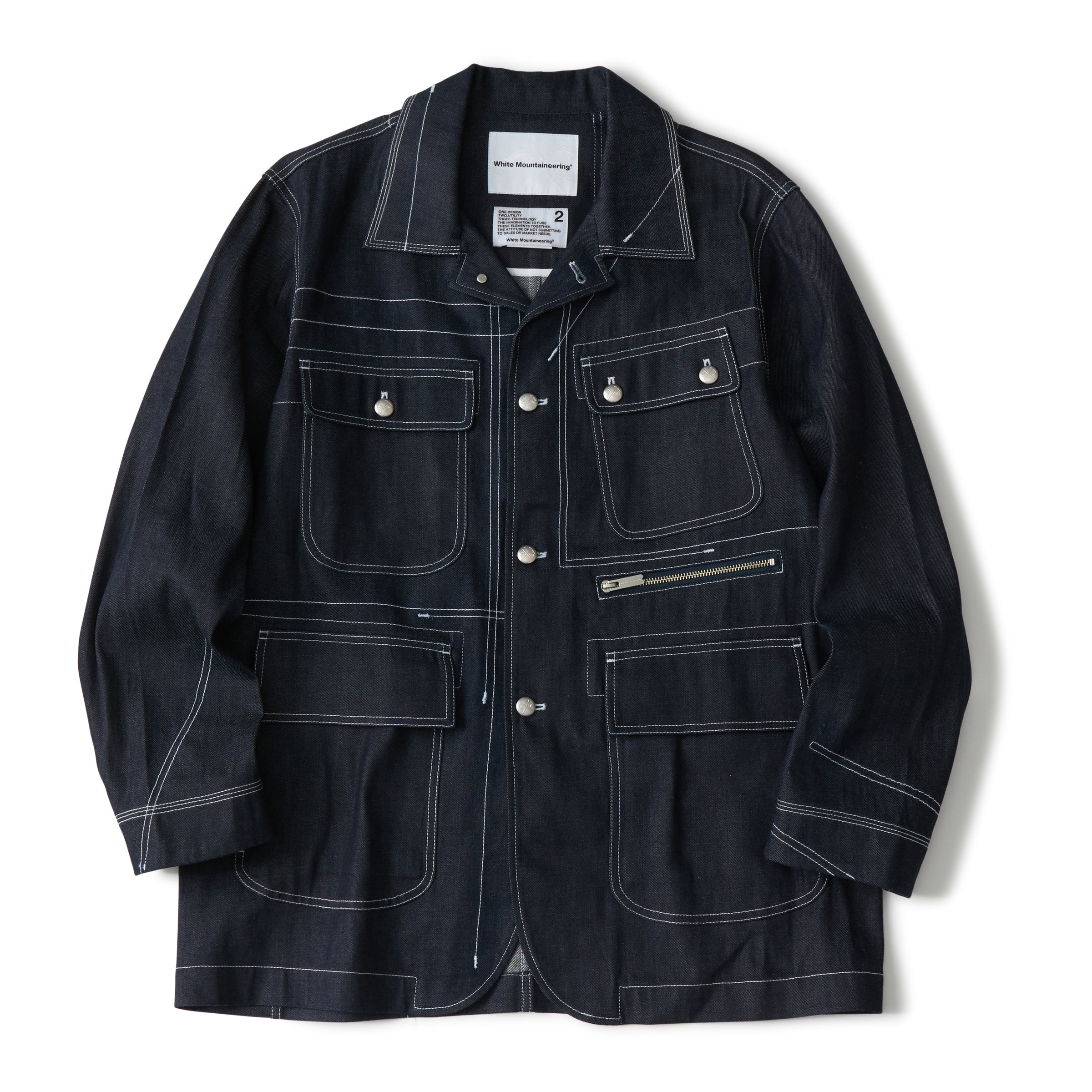 DENIM COVERALL(WHITE) サイズ3 YOKO SAKAMOTO / DENIM COVERALL FADE WHITE | 洋服と工芸 omitsu