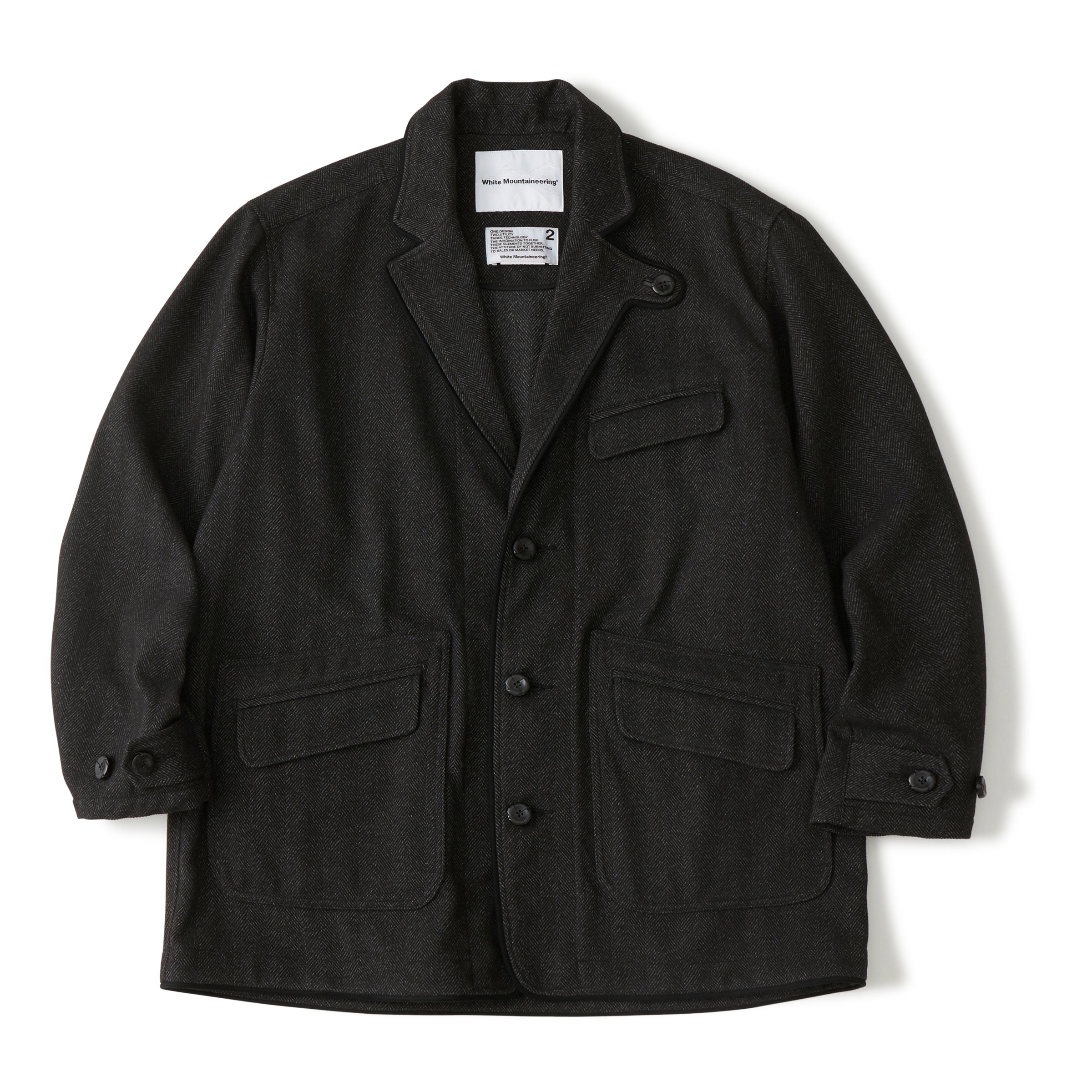 White Mountaineering ウール テーラードジャケット ツイード White Mountaineering ウール テーラードジャケット ツイード