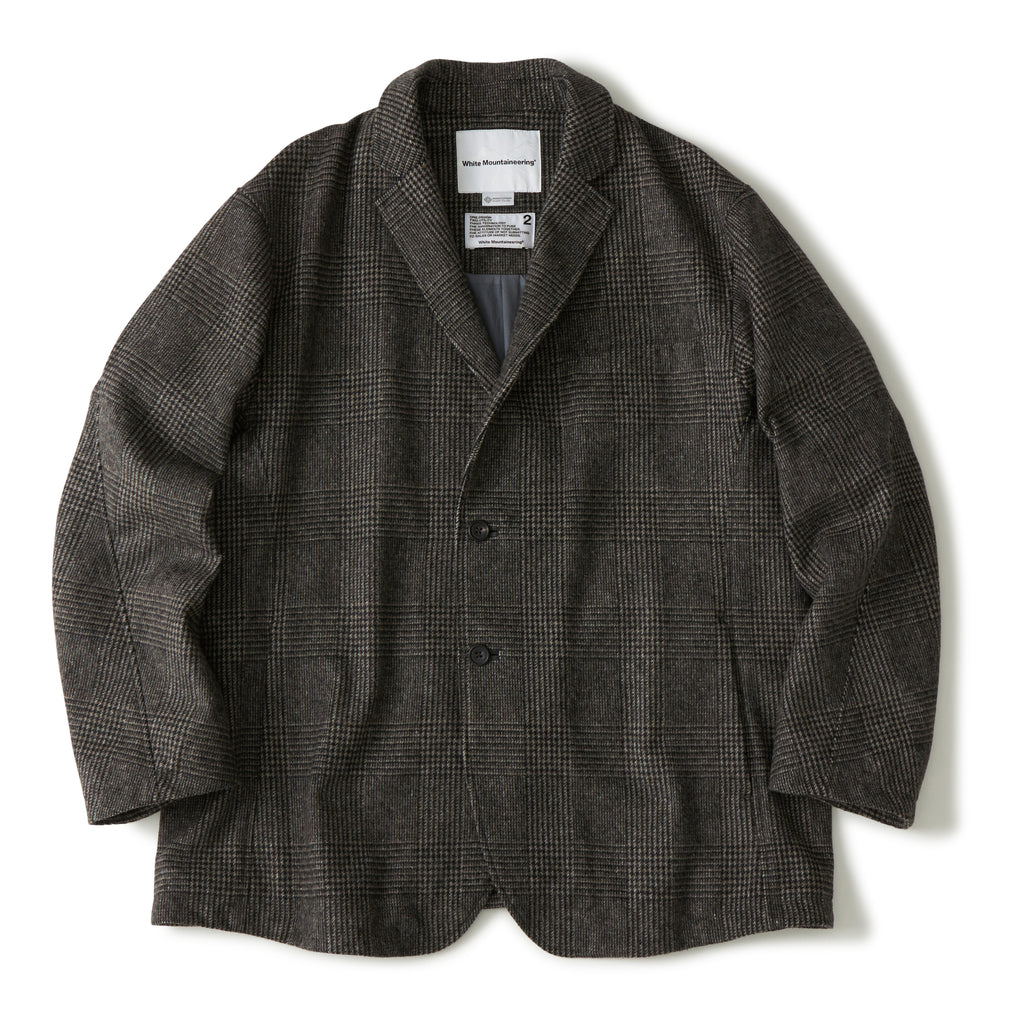 WINDSTOPPER GLEN CHECK LAPEL JACKET – White Mountaineering