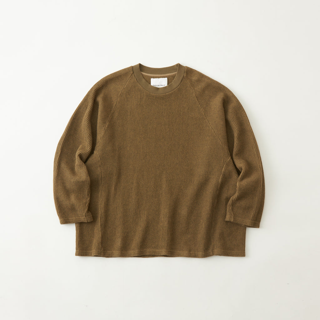 RASCHEL RAGLAN OVER SIZED PULLOVER - White mountaineering  