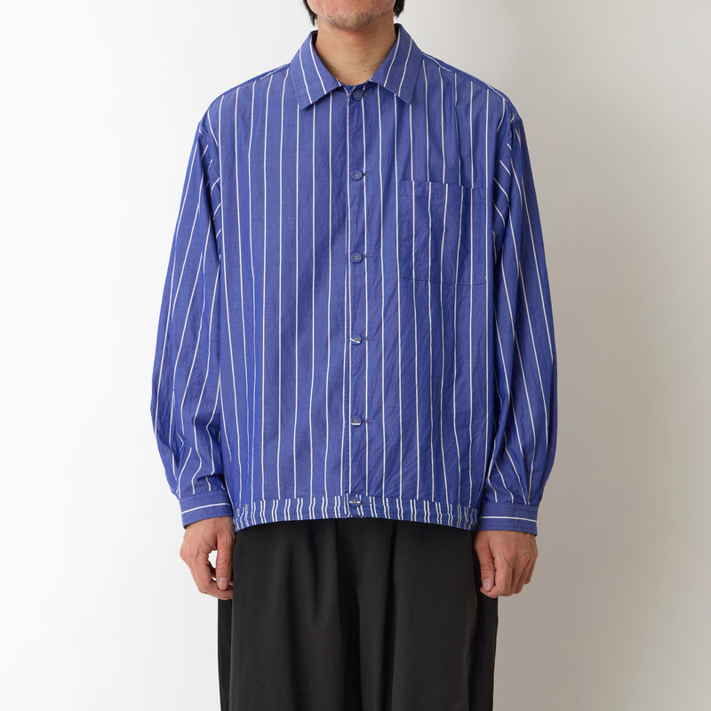 MID GUSSET SLEEVE STRIPE SHIRT BLOUSON