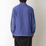 MID GUSSET SLEEVE STRIPE SHIRT BLOUSON