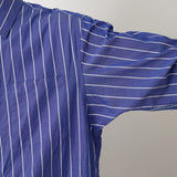 MID GUSSET SLEEVE STRIPE SHIRT BLOUSON