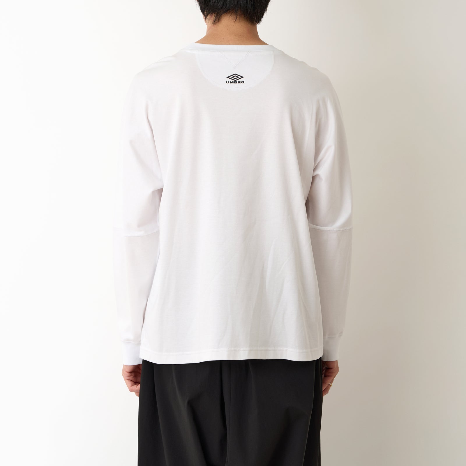 WM × UMBRO LONG SLEEVE T-SHIRT - White mountaineering