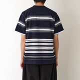 RANDAM STRIPE LOGO T-SHIRT