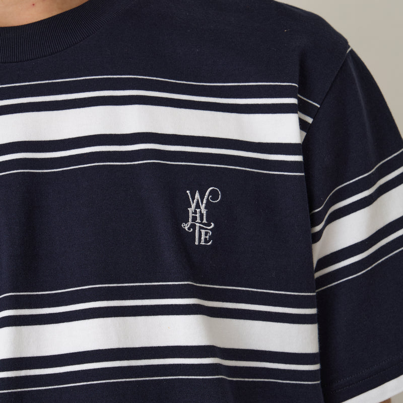 RANDAM STRIPE LOGO T-SHIRT