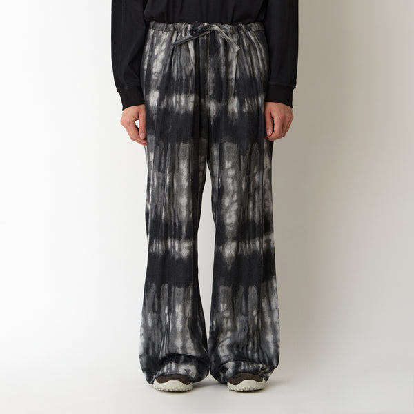 CAMO JACQUARD 2 TUCK WIDE PANTS