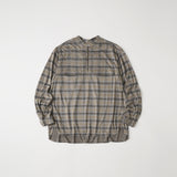 CHECK JACQUARD GUSSET SLEEVE SKIPPER SHIRT