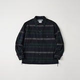 CHECK TUCK JACQUARD MID GUSSET SLEEVE BLOUSON