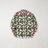 BOTANICAL PATTERN WIDE SHIRT
