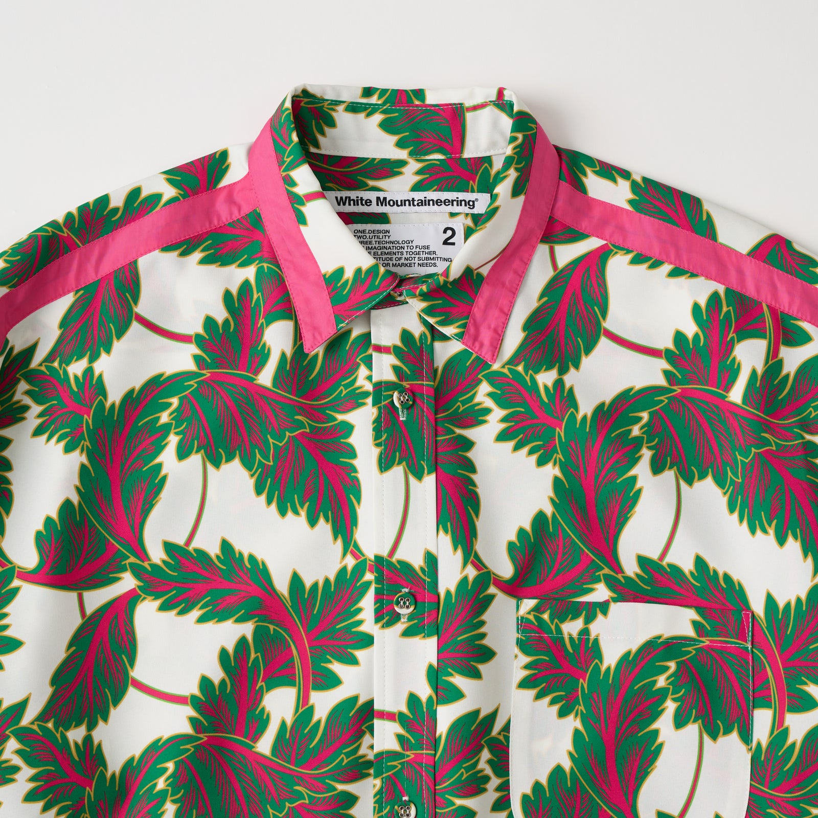 BOTANICAL PATTERN WIDE SHIRT - White Mountaineering®︎ – White