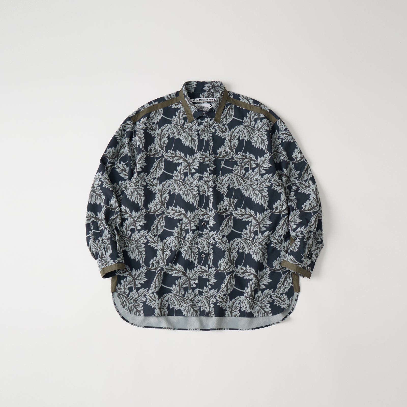 BOTANICAL PATTERN WIDE SHIRT - White Mountaineering®︎ – White