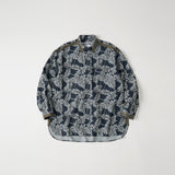 BOTANICAL PATTERN WIDE SHIRT