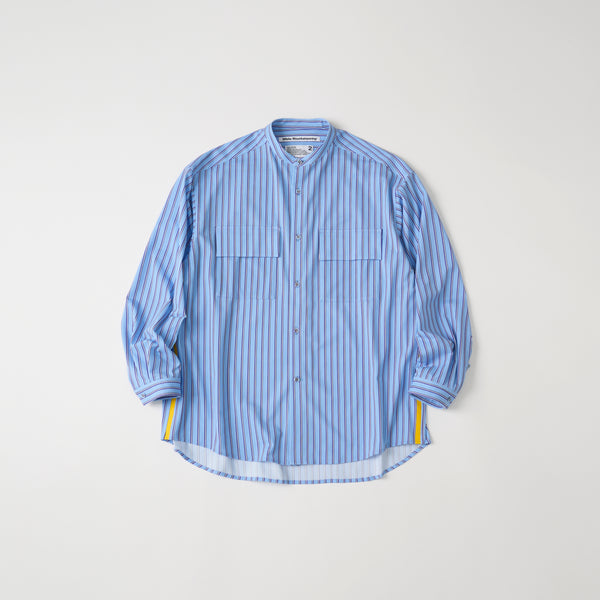 STRIPE BAND COLLAR SHIRT - White Mountaineering®︎ – White