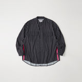 STRIPE BAND COLLAR SHIRT