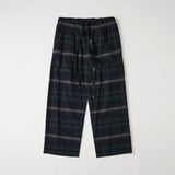 CHECK TUCK JACQUARD 2 TUCK WIDE PANTS