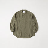 WIDE GUSSET SLEEVE BAND COLLAR SHIRT