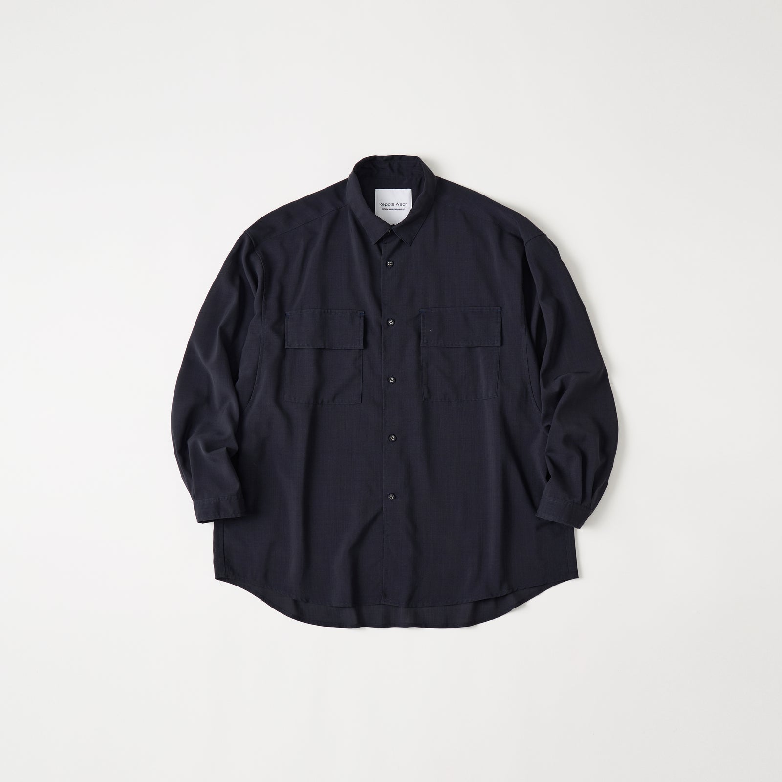 WIDE GUSSET SLEEVE REGULAR COLLAR SHIRT - White Mountaineering
