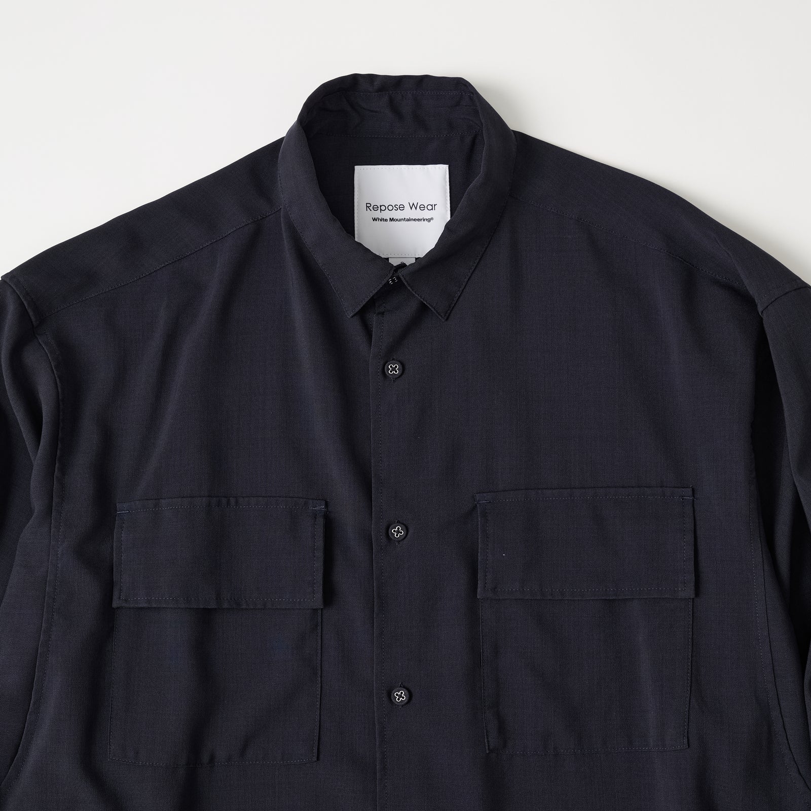 WIDE GUSSET SLEEVE REGULAR COLLAR SHIRT - White Mountaineering