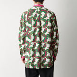 BOTANICAL PATTERN WIDE SHIRT