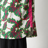 BOTANICAL PATTERN WIDE SHIRT