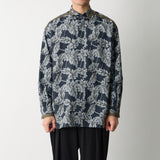 BOTANICAL PATTERN WIDE SHIRT