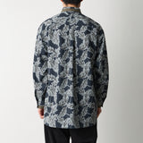 BOTANICAL PATTERN WIDE SHIRT