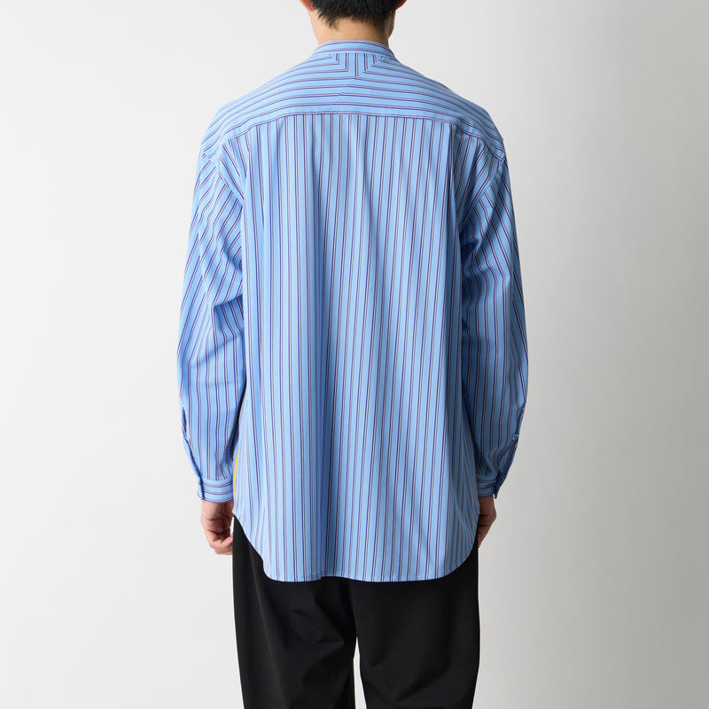 STRIPE BAND COLLAR SHIRT - White Mountaineering®︎ – White