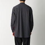 STRIPE BAND COLLAR SHIRT