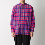 MADRAS CHECK WIDE SHIRT