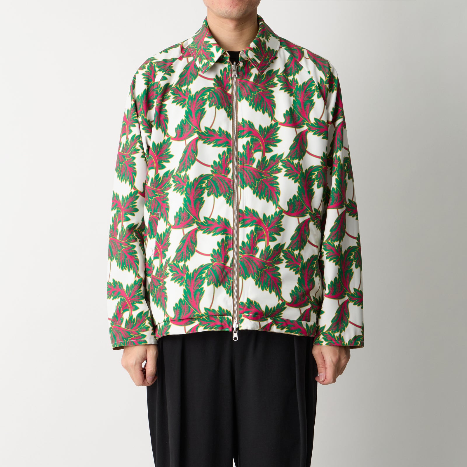 BOTANICAL PATTERN REVERSIBLE BLOUSON - White Mountaineering