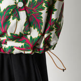 BOTANICAL PATTERN REVERSIBLE BLOUSON