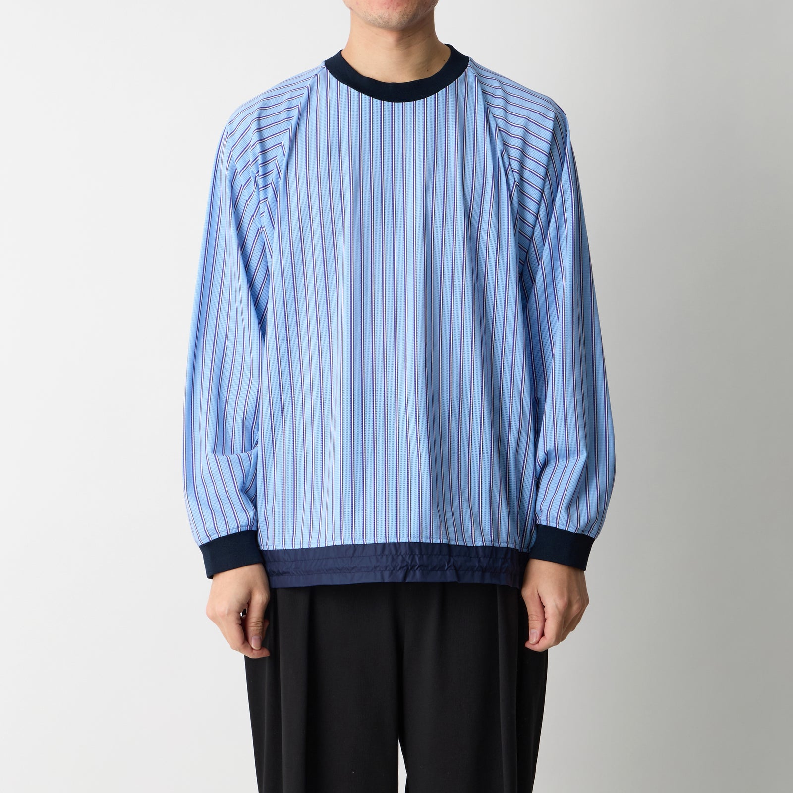 STRIPE RAGLAN PULLOVER - White Mountaineering®︎ – White 
