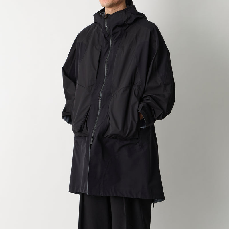 ホワイトマウンテニアリング ゴアテックス ラグランコート Mブラック GORE-TEX HOODED COAT - White Mountaineering®︎ – White