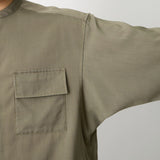 WIDE GUSSET SLEEVE BAND COLLAR SHIRT