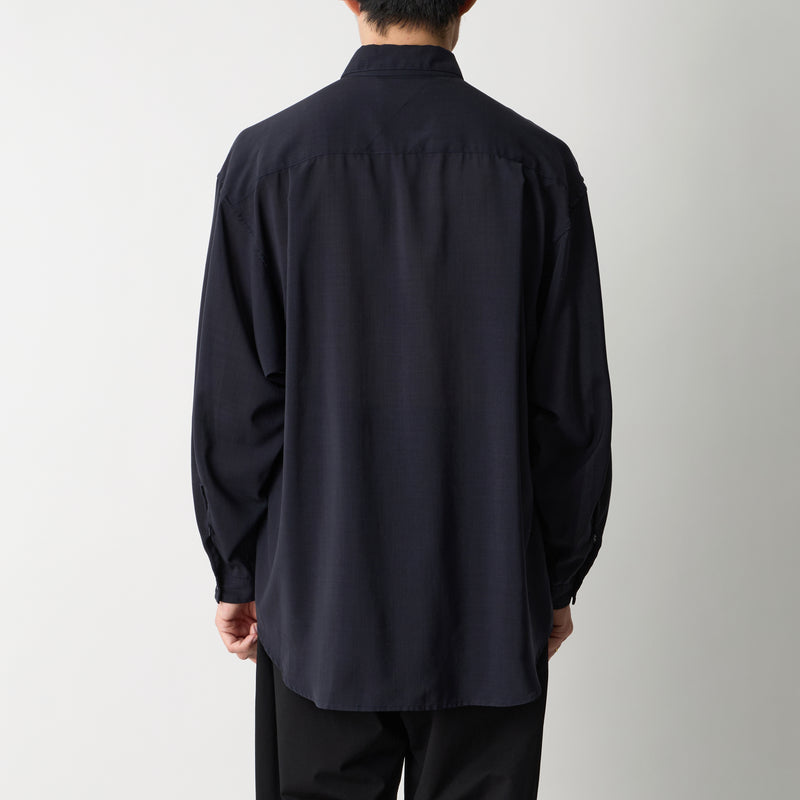 WIDE GUSSET SLEEVE REGULAR COLLAR SHIRT - White Mountaineering
