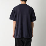WASHABLE SILK S/S KNIT PULLOVER