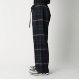 CHECK TUCK JACQUARD 2 TUCK WIDE PANTS