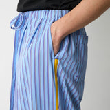 STRIPE 2 TUCK WIDE PANTS