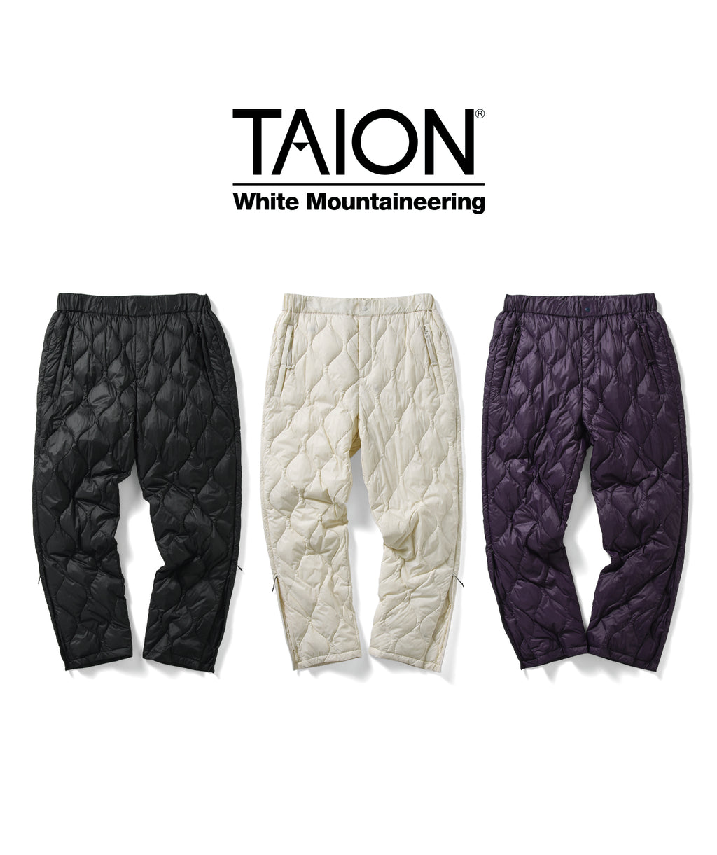 WM × TAION 10th Anniv. Light Down Pants - White Mountaineering